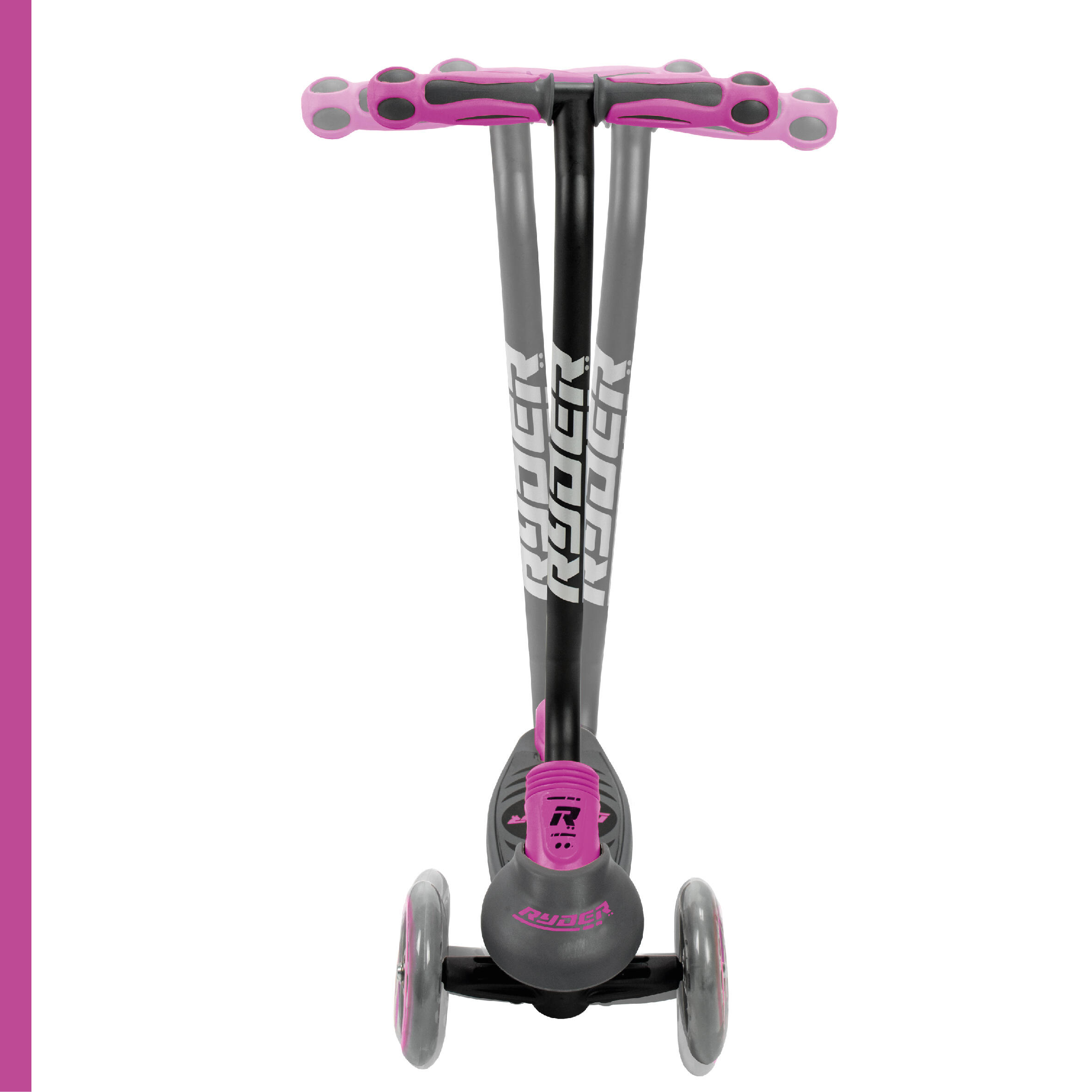Patinete Ryder Neo 3 ruedas, base antideslizante, freno trasero y plegable. 4/7