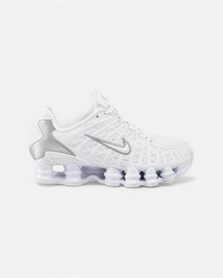 Nike Shox TL White Metallic Silver Max Orange (Women's)