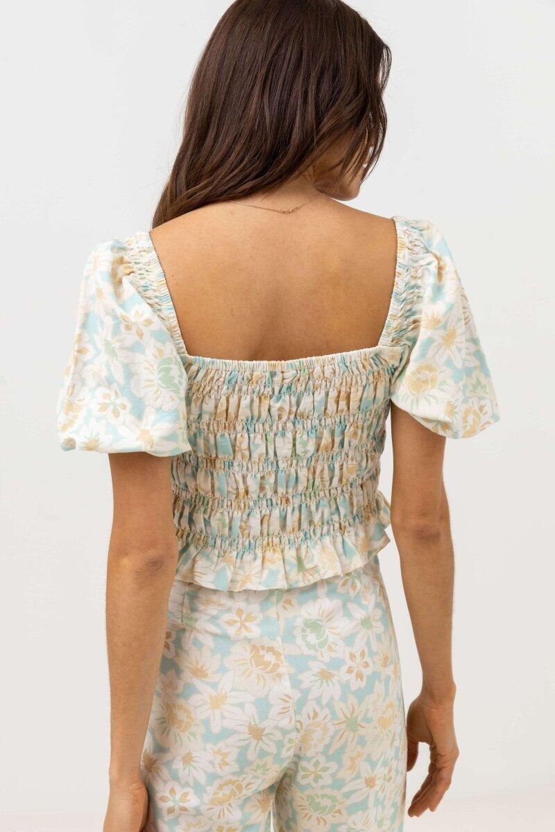 Paloma Floral Gesmokte - Dames Top 4/4