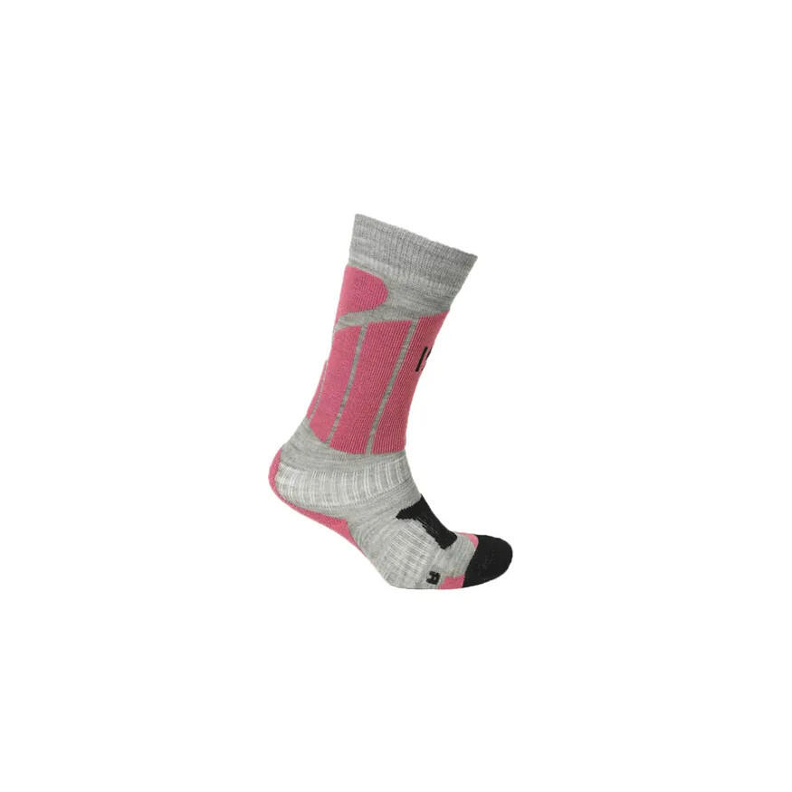 Norfolk Over The Calf Wool Ski Socks Single Pack Pink 23/26 1/1