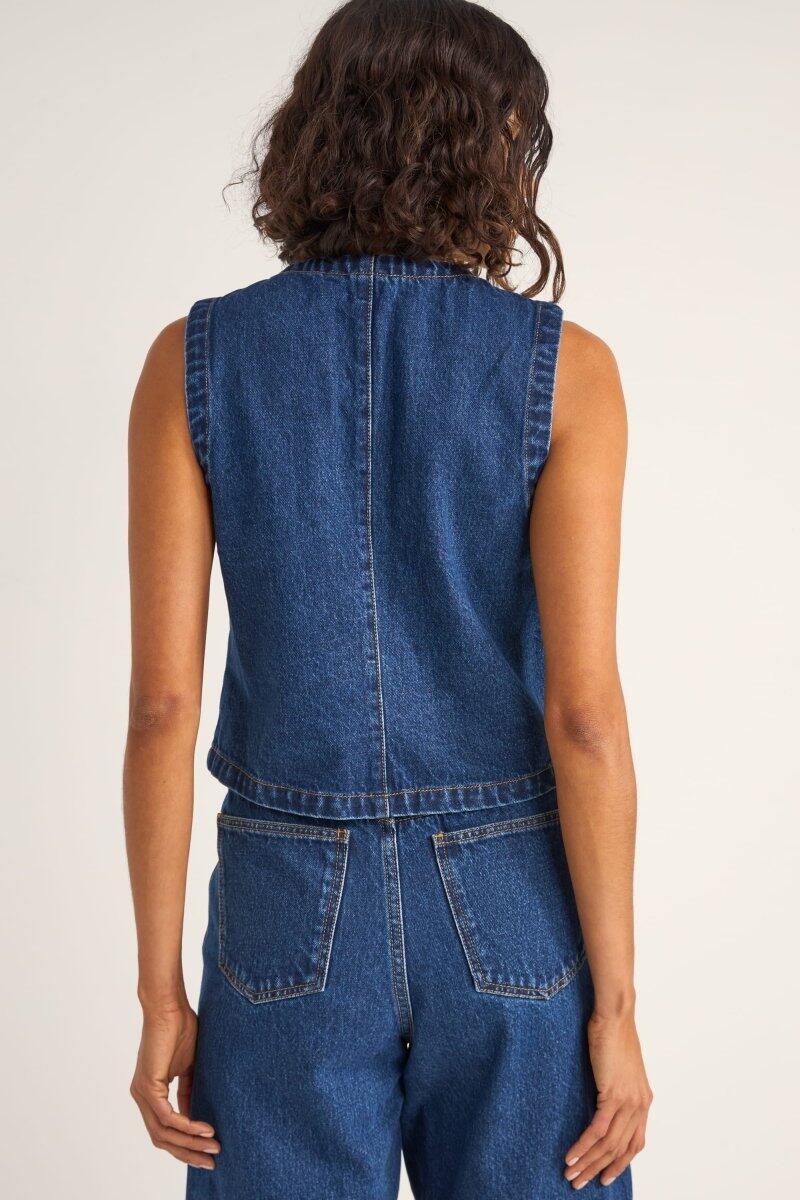 Gia Denim Vest - Top Femme 3/4