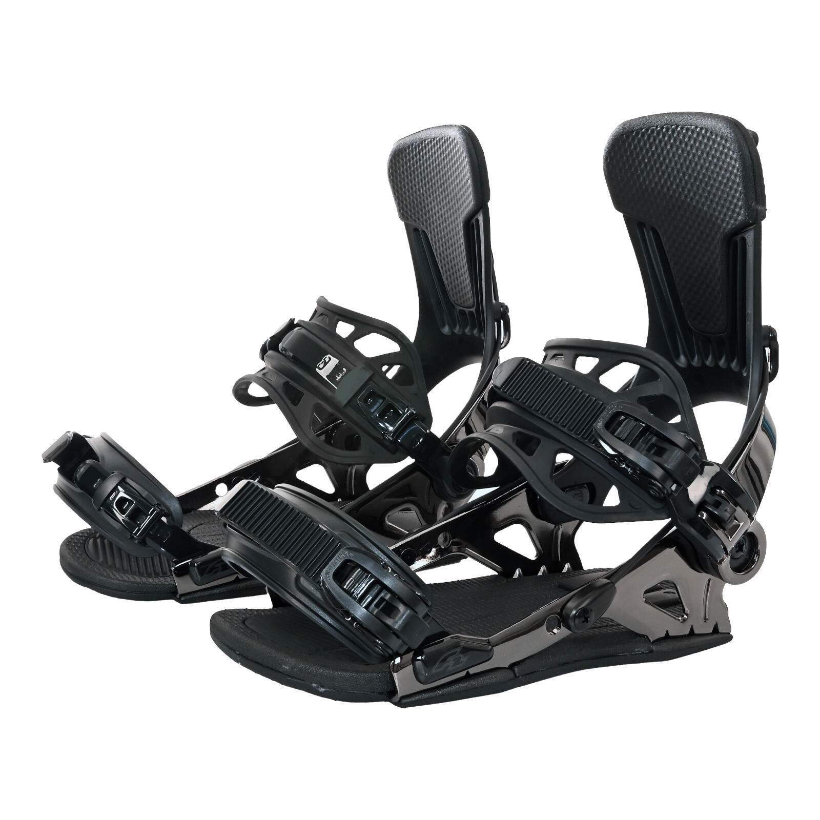 Fijaciones blandas para snowboard F2 Eliminator Carve Fastec XL Negro 2/4