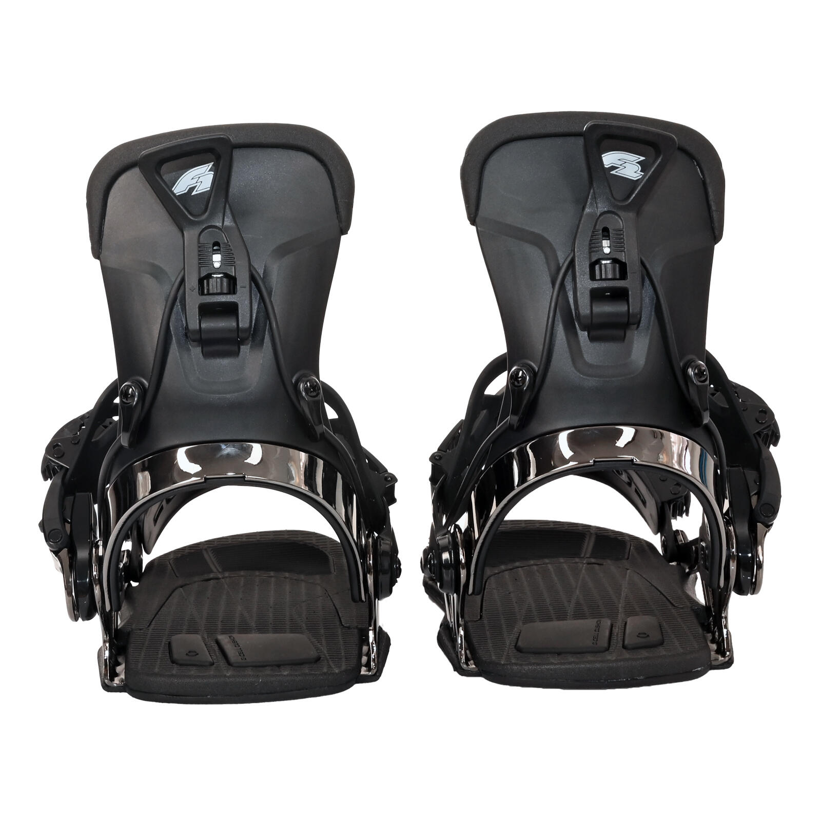 Fijaciones blandas para snowboard F2 Eliminator Carve Fastec XL Negro 4/4