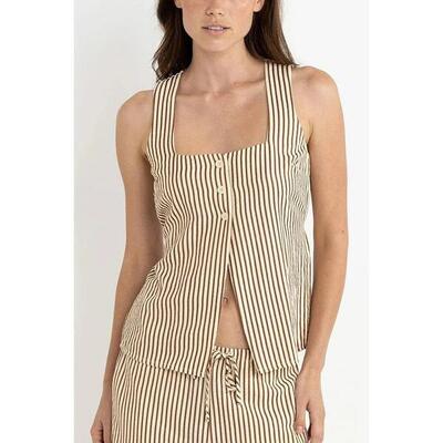 Cove stripe lange vest - dames top