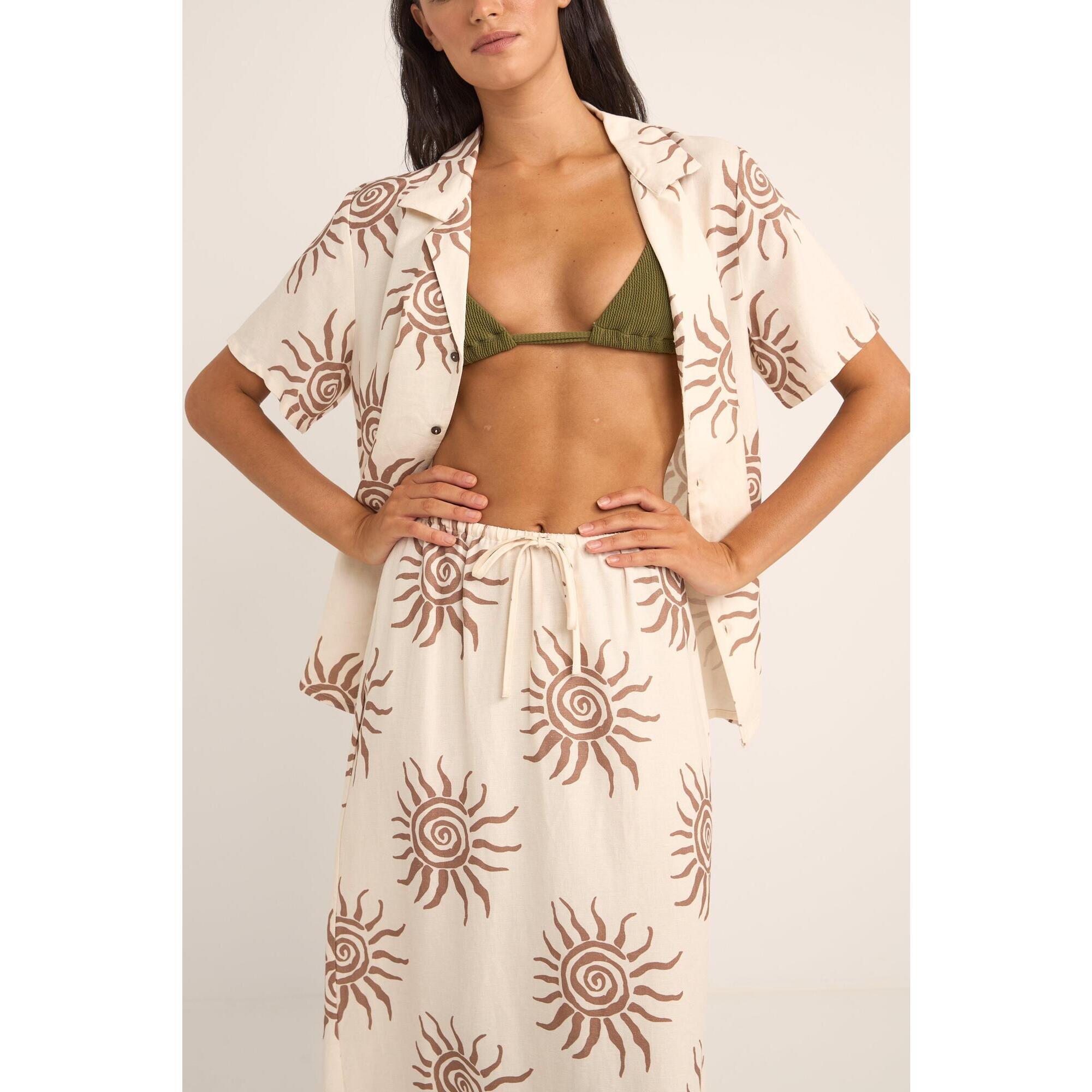 Rhythm - Seafarer S/s - Chemise Femme - Débardeur - Marron - Decathlon