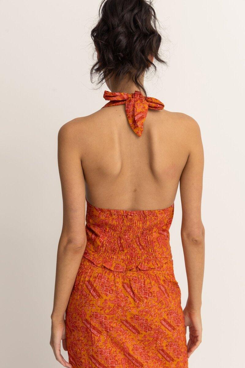 Adia Paisley Halter - Top Femme 4/4