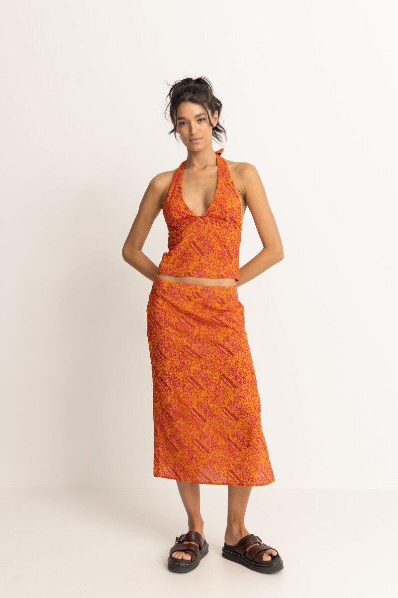 Adia Paisley Halter - Top Femme 1/4
