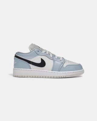 Jordan 1 low ice blue black (gs)