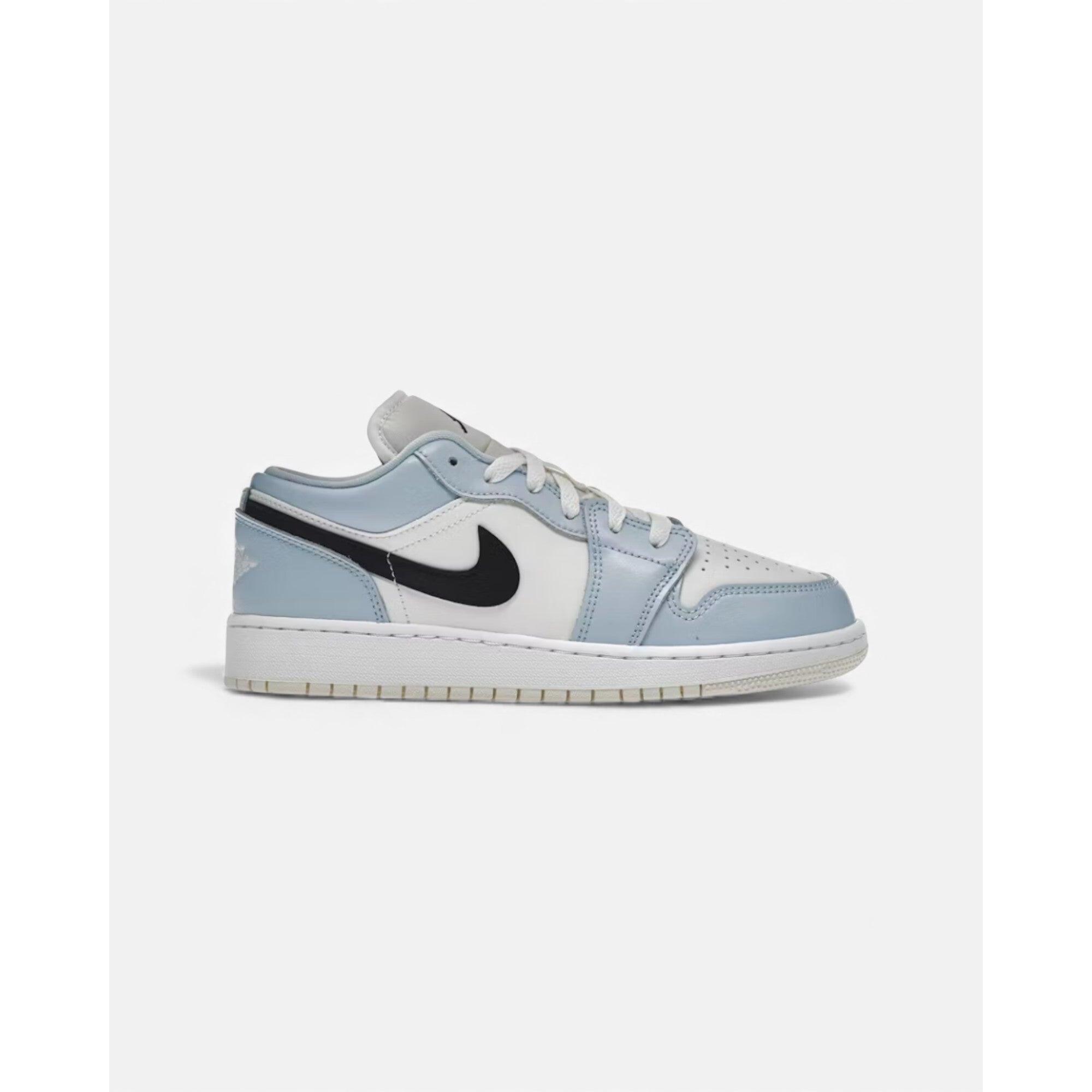 Jordan - Jordan 1 Low Ice Blue Black (gs) - Baskets - Blanc - Decathlon