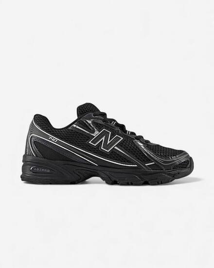 New Balance 740 Black Silver Metallic GS