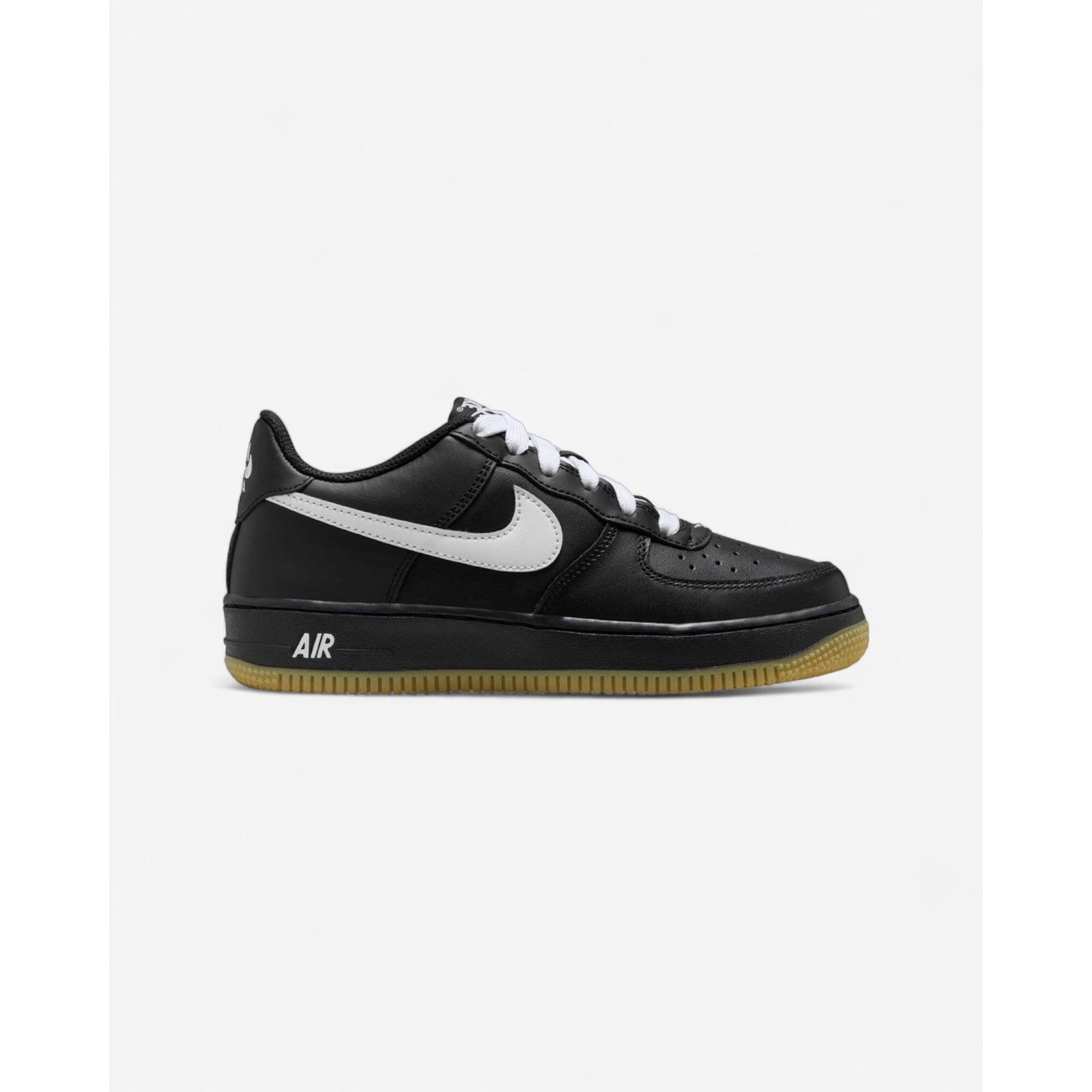 Nike - Nike Air Force 1 Lv8 Black Gum Light Brown White (gs) - Baskets - Noir - Decathlon
