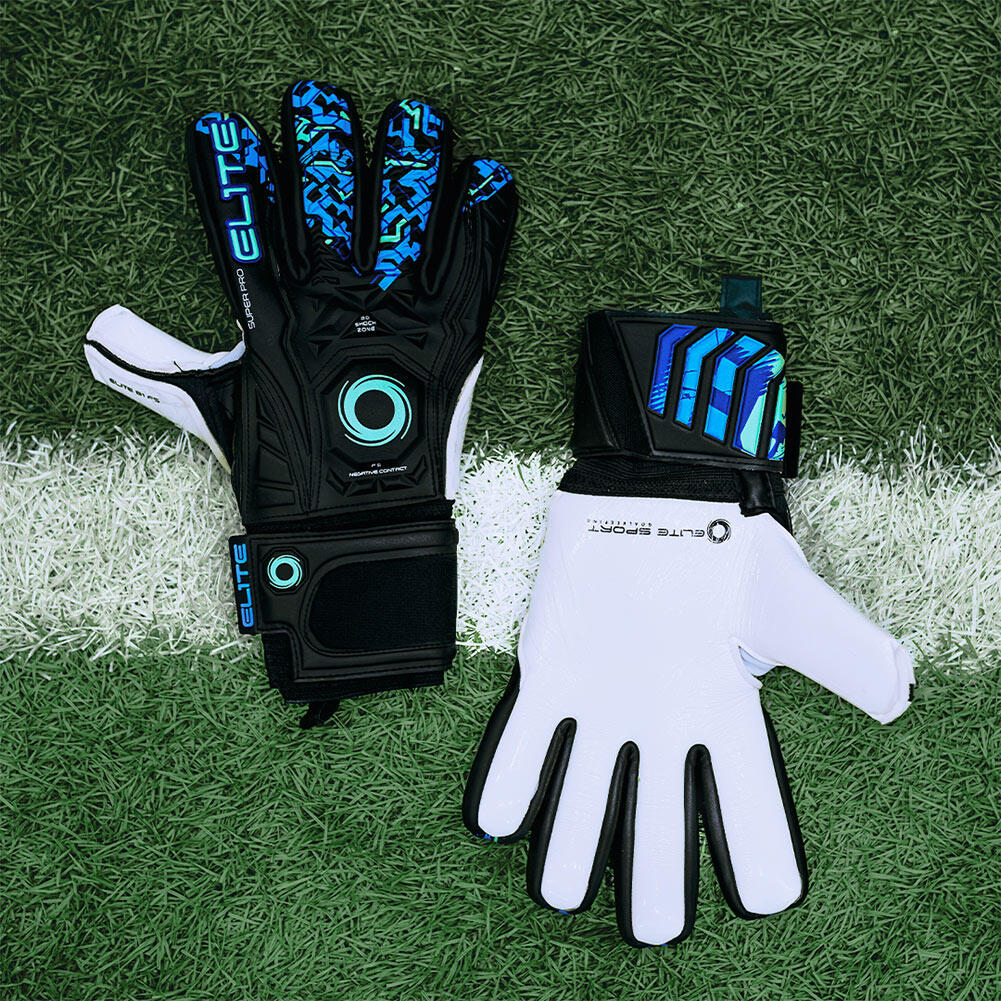 Elite Sport B1 Bono (Édition Limitée) Gants de Gardien - Noir / Bleu - Taille 8 4/5