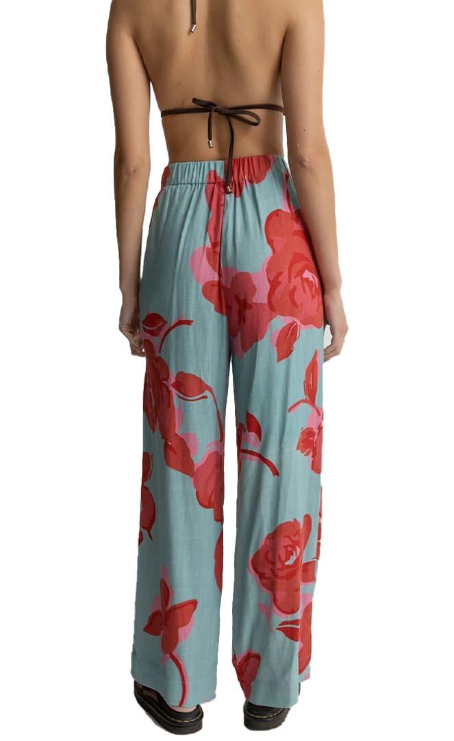 Inferna Floral Perna Larga - Calças Mulher 4/6