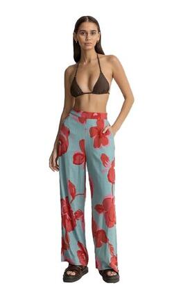 Inferna Floral Wide Leg - Pantalon Femme