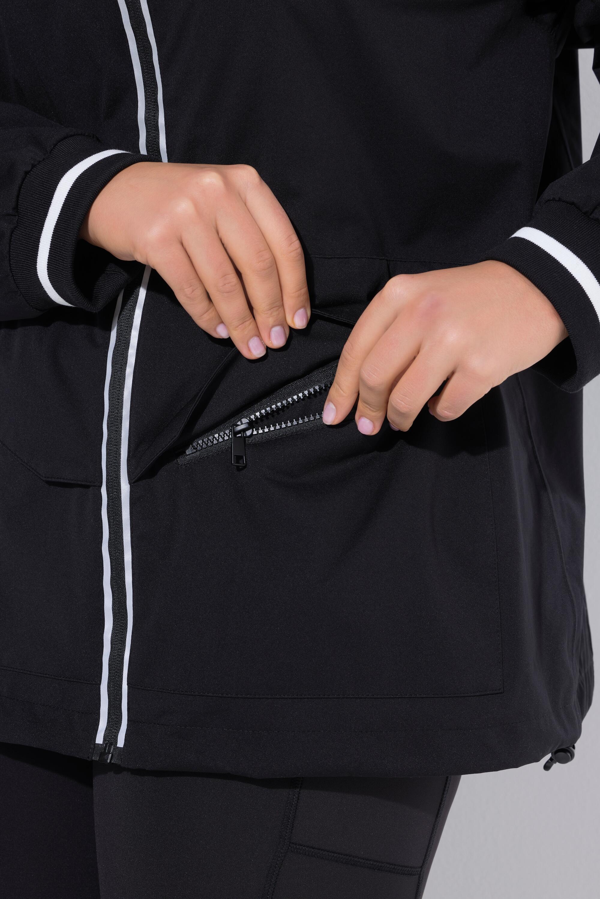 Damen Funktionsjacke wasserdicht Reflektordruck Kapuze 5/7