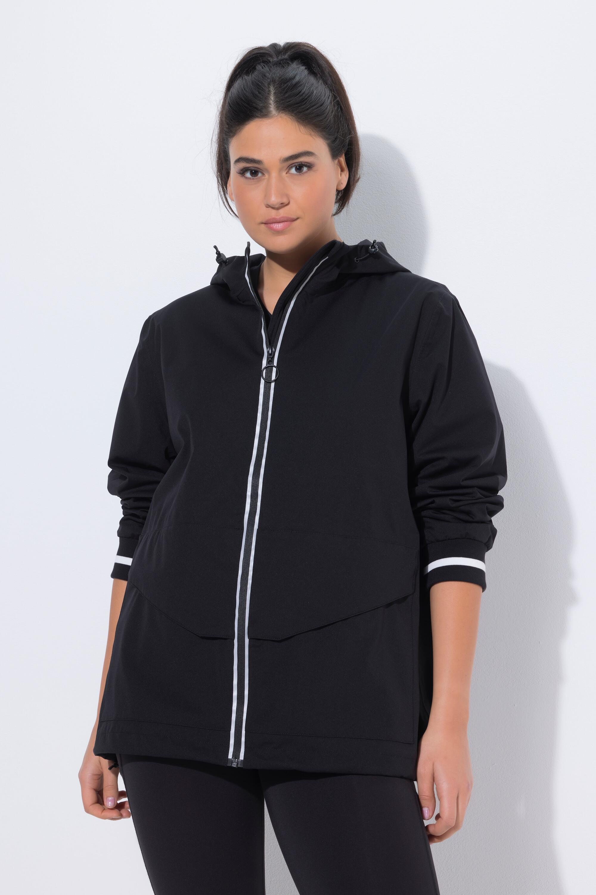 Damen Funktionsjacke wasserdicht Reflektordruck Kapuze 7/7