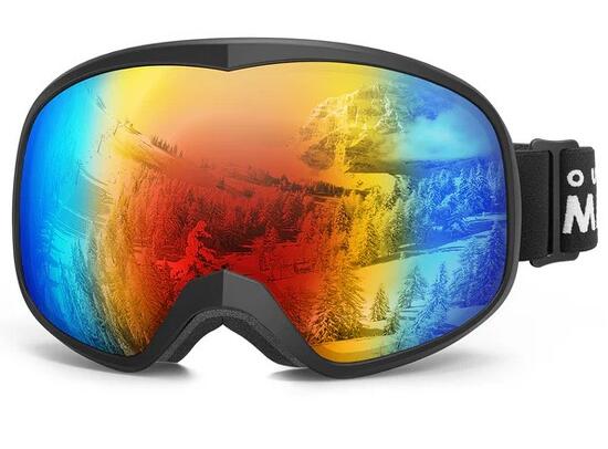 OutdoorMaster OWL KIDS Maschera Sci Bambino Nero OTG Lente Torica UV400