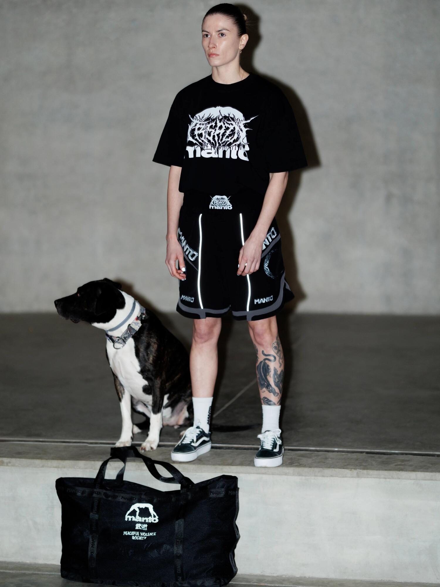 MANTO t-shirt TREASURE ZONE OVERSIZE czarny 3/7