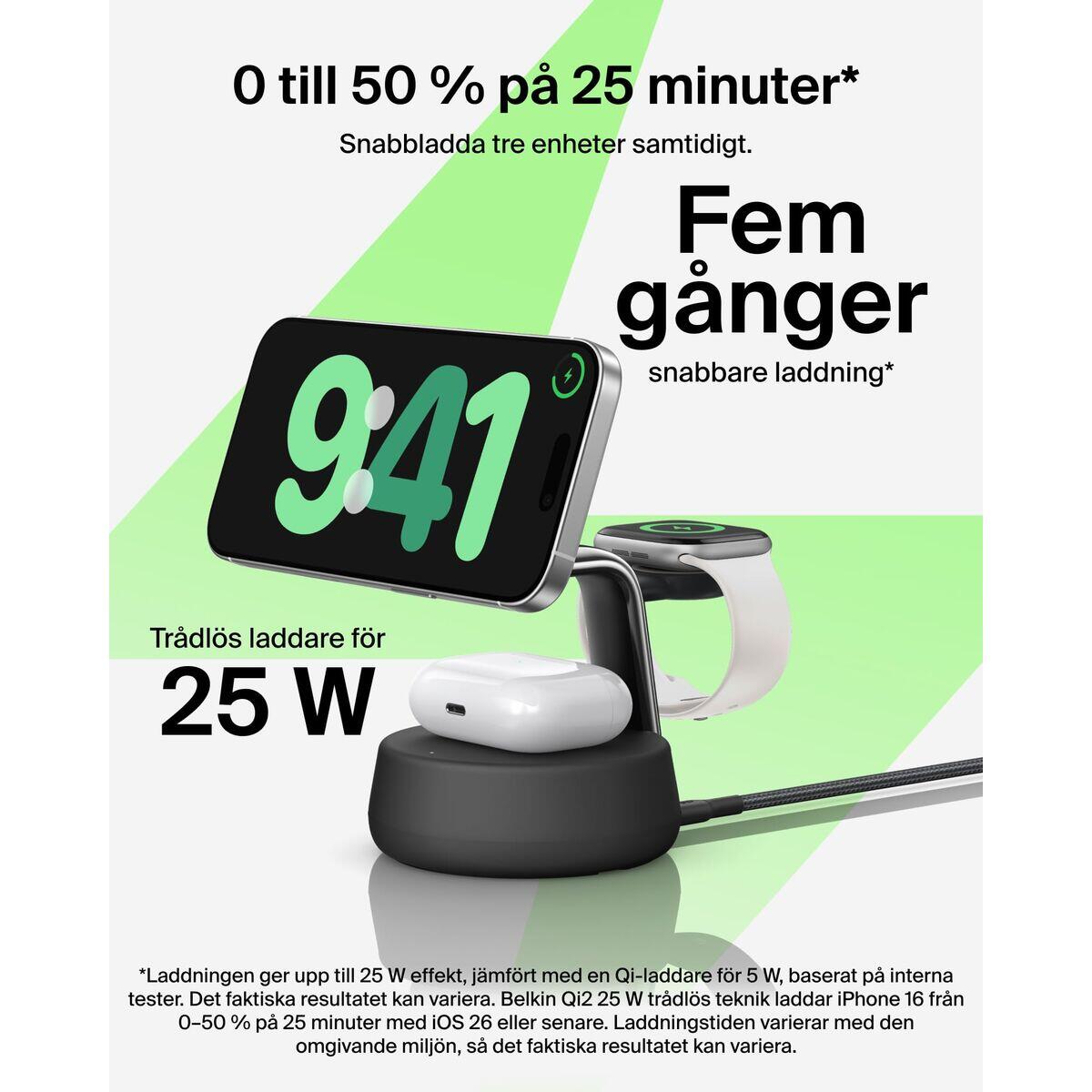 Draadloze oplader BELKIN WIZ040KQCH Zwart 4/5