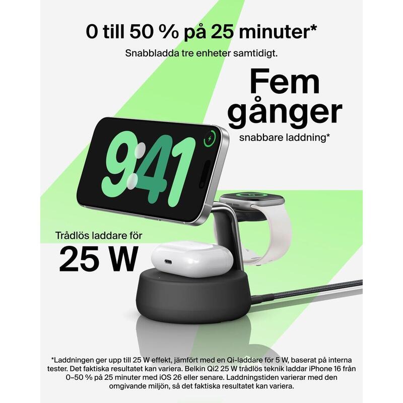 Încărcător Fără Fir BELKIN WIZ040KQCH Negru