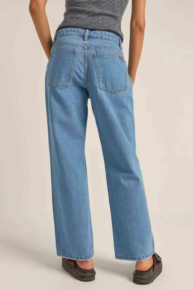 Ausgewaschen - Denim Hose Damen 4/4