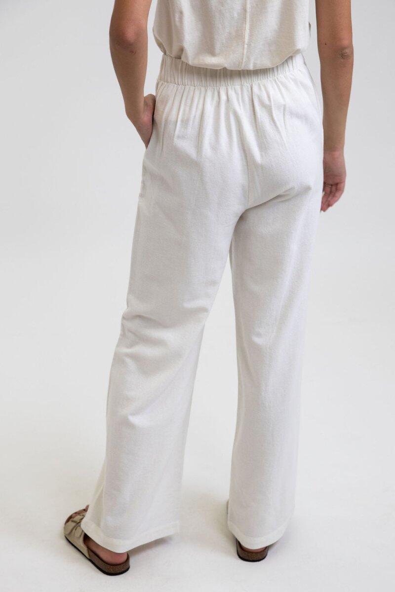 Pantalón de Pierna Ancha Clásico - Pantalon Femme 3/4
