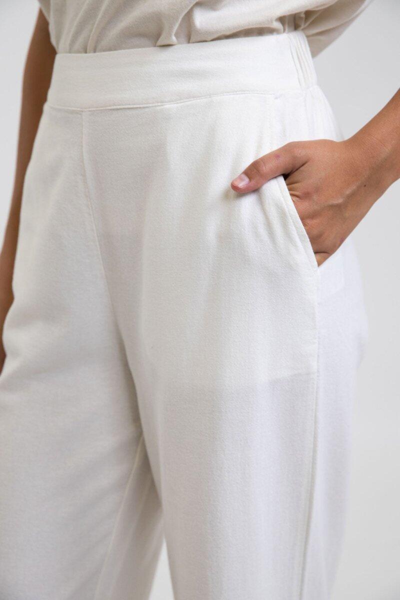 Pantalón de Pierna Ancha Clásico - Pantalon Femme 2/4
