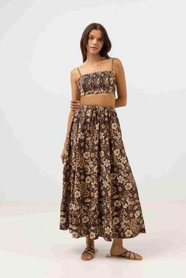 Cantabria floral crop - dames top