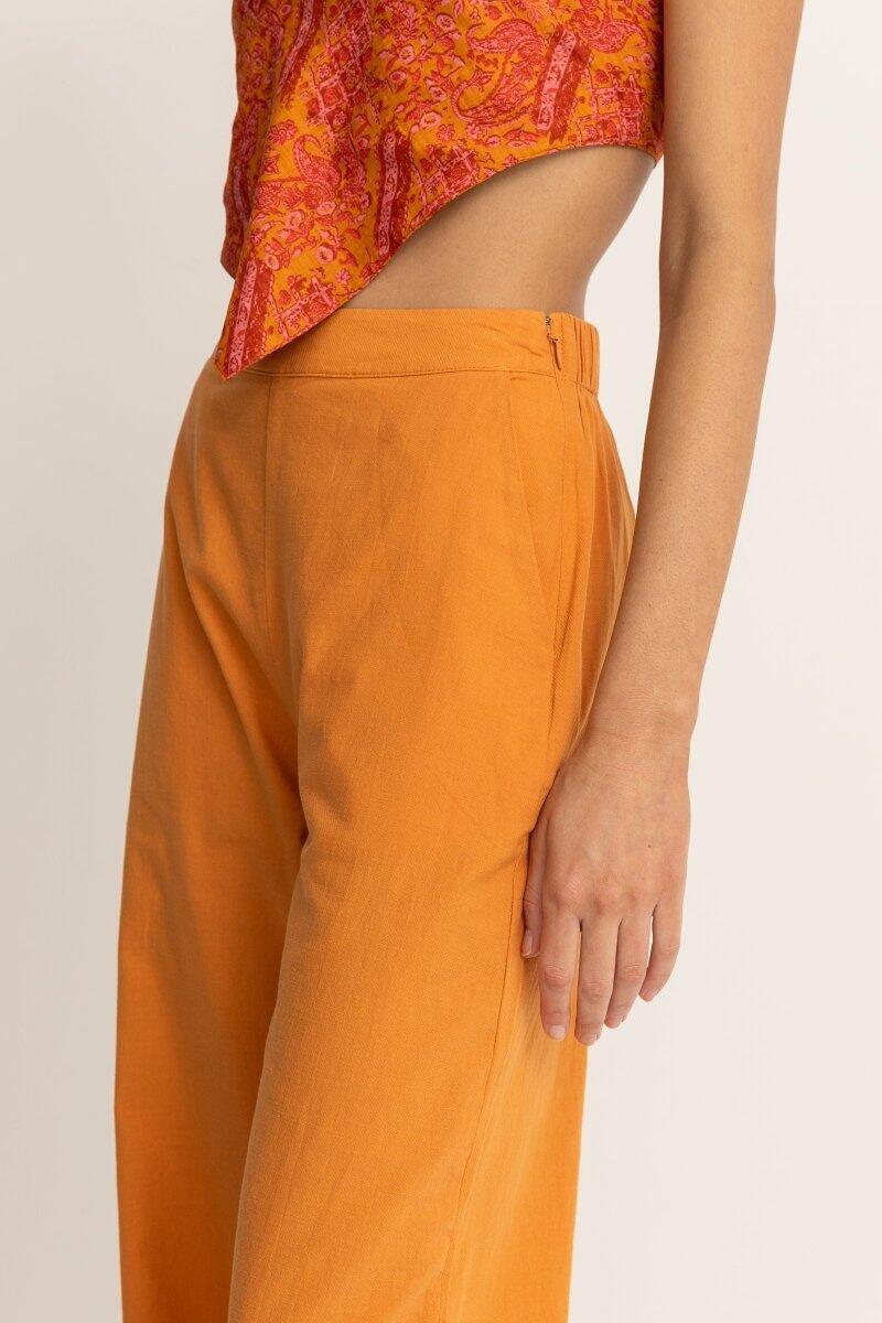 Solstice - Pantalón de Pierna Ancha Mujer 4/4