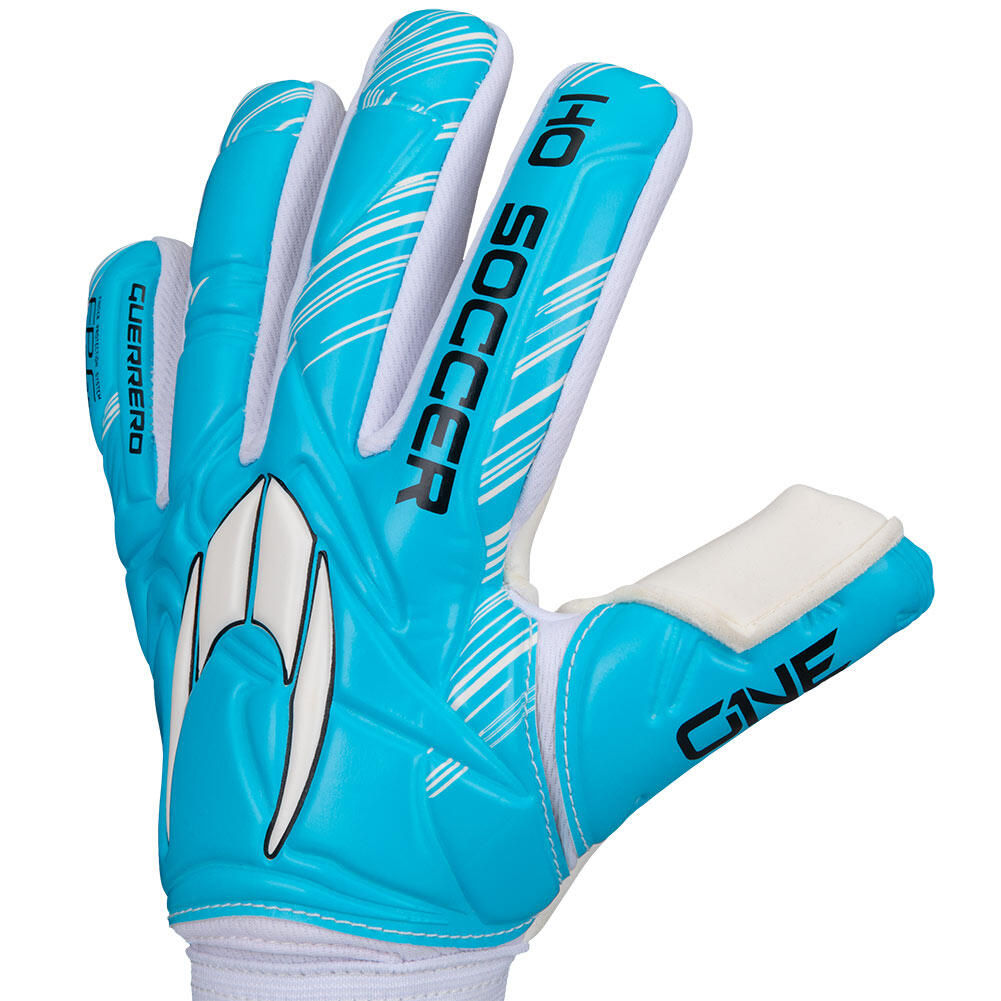 Guanti da portiere Ho Soccer per Bambino Guerrero One Protek FL Blu 3/6