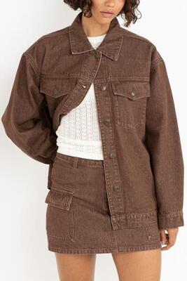 Overmaatse denim - oversized jas dames