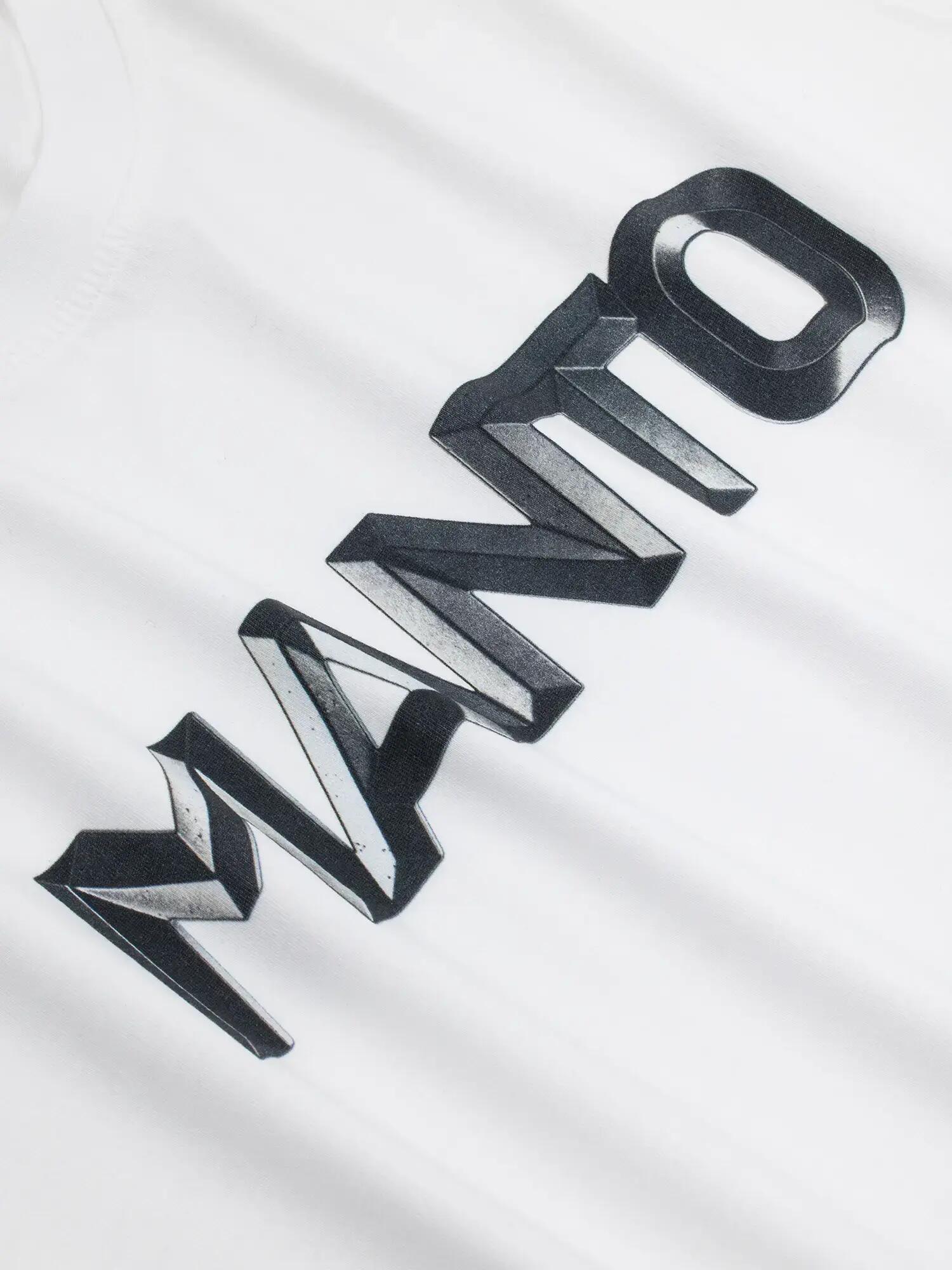 MANTO t-shirt METAL LOGOTYPE biały 2/3