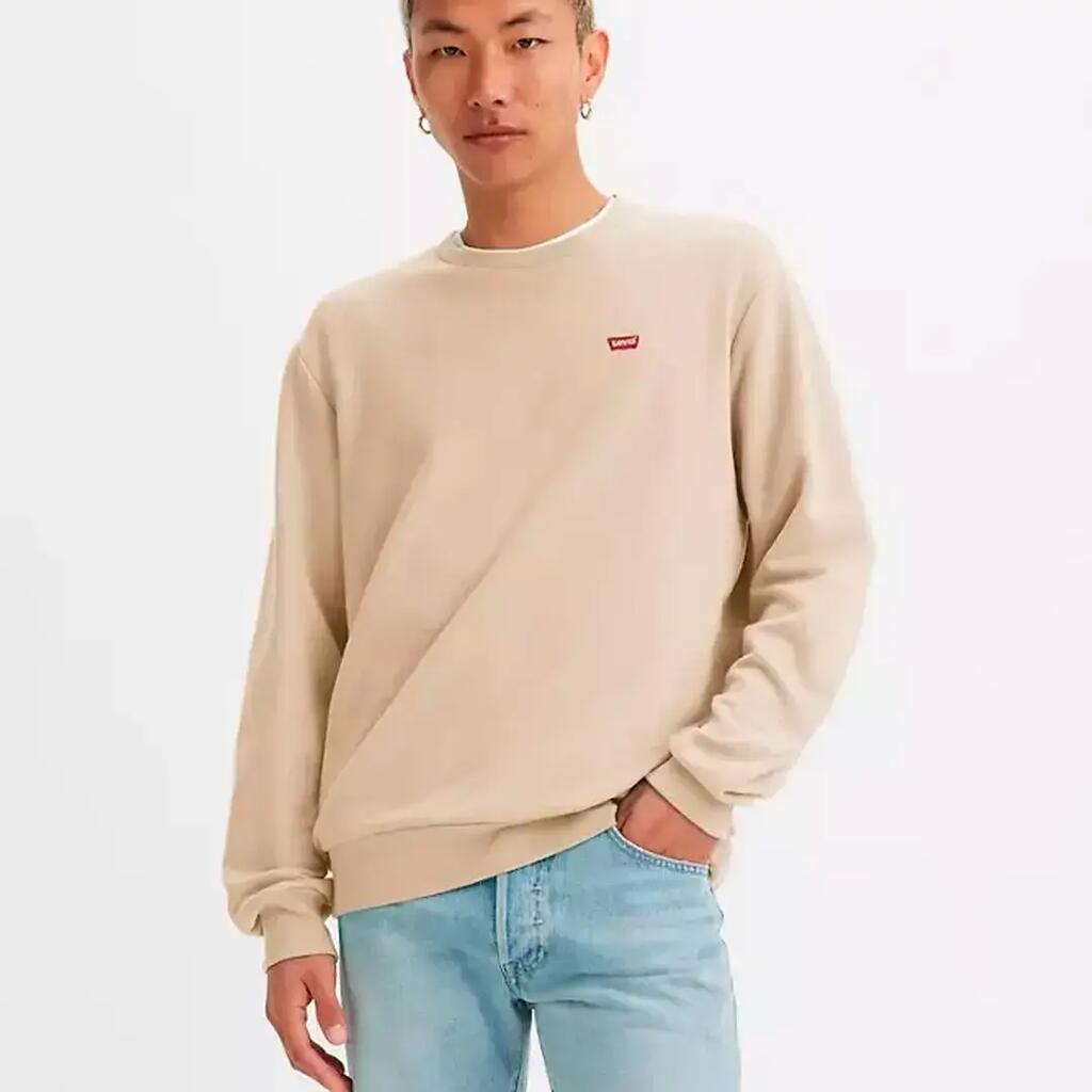 "Men's Levi's Beige Jersey and Sweatshirt"