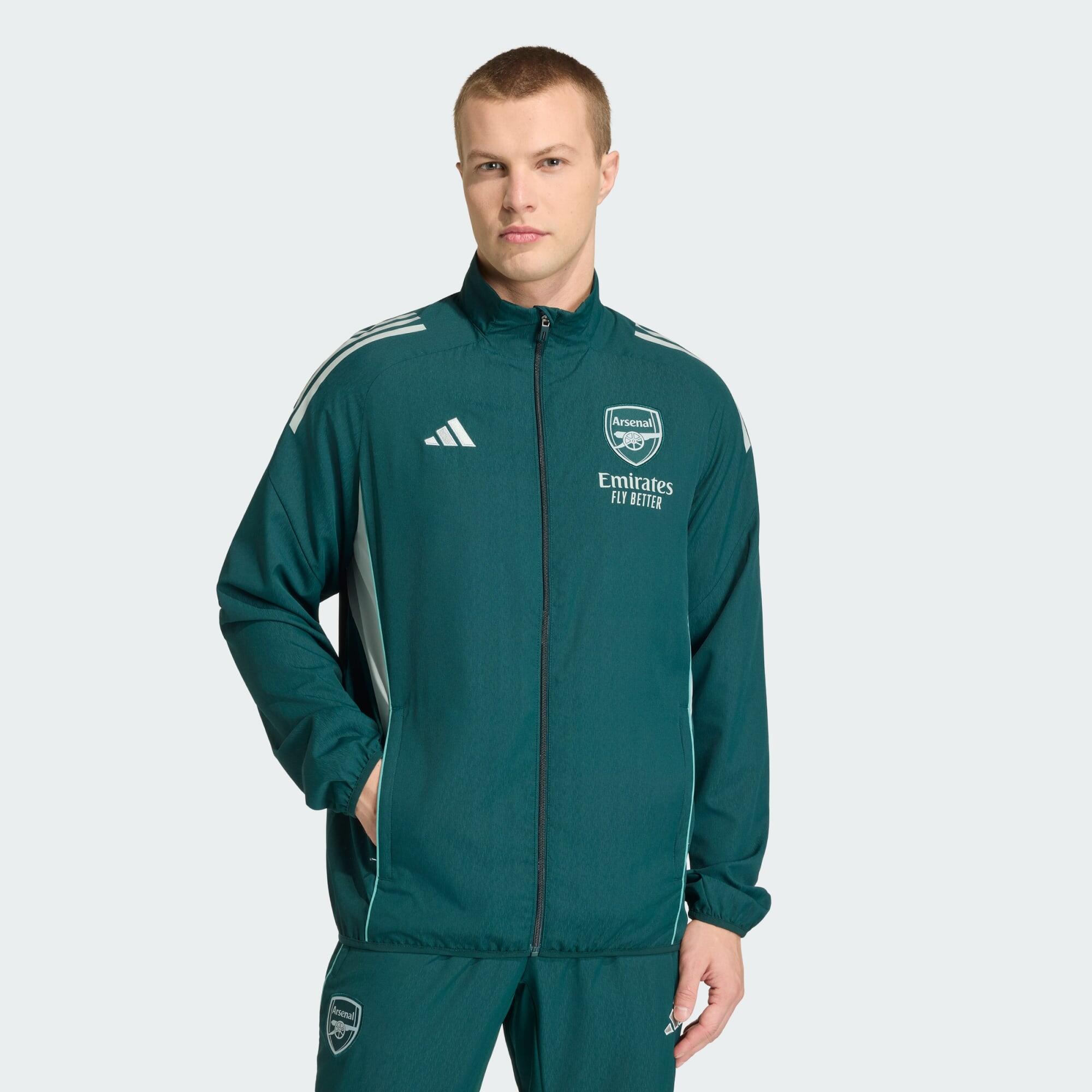 Adidas - Veste De Présentation Arsenal Tiro 25 Competition - Veste - Vert - Decathlon
