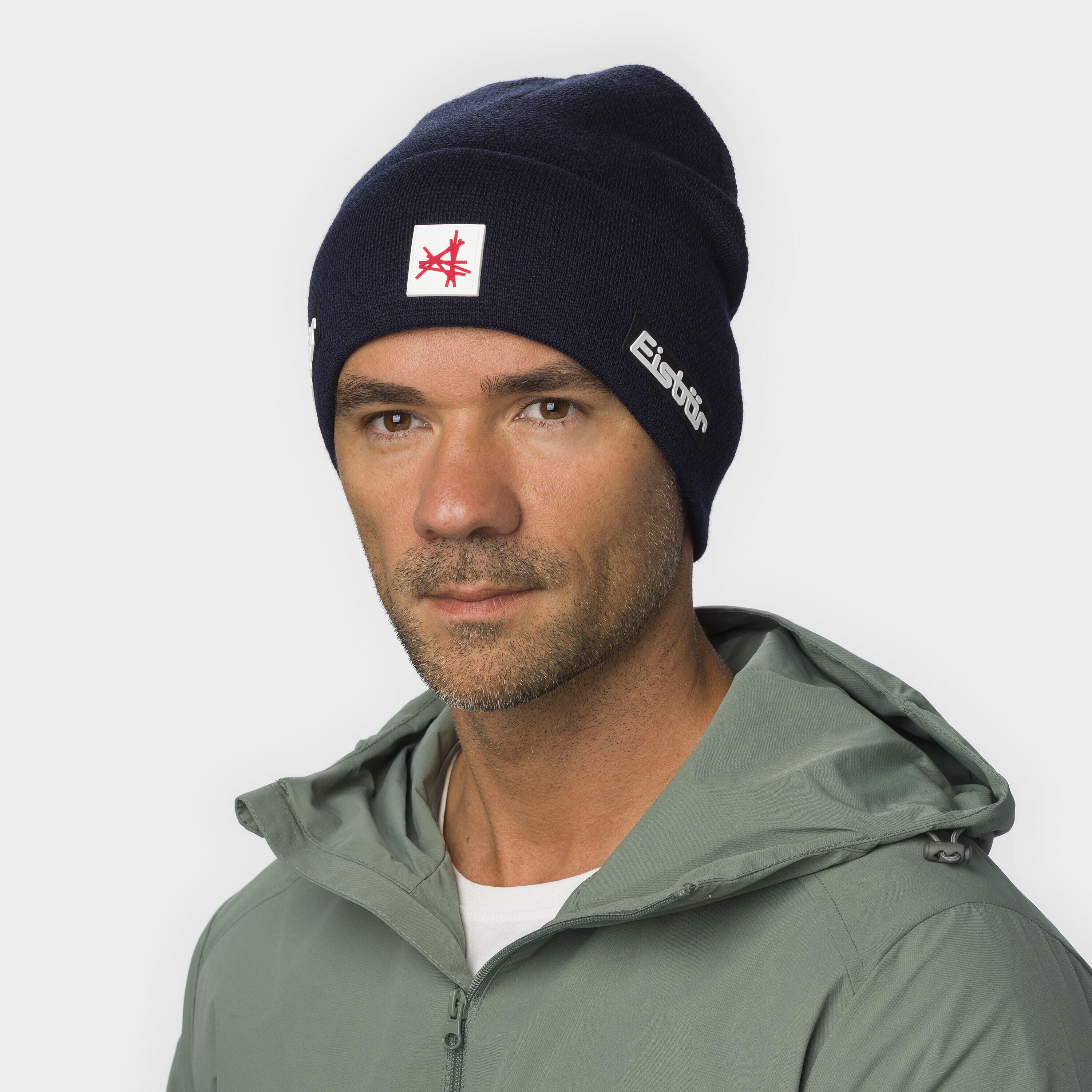 Bonnet Rai Ski Austria Homme Beanie avec revers Polaire chaud Mérinos 5/6