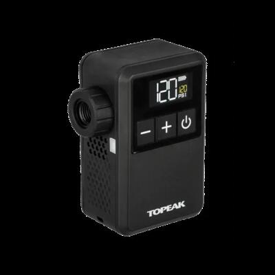 Topeak e-booster digital mini-pomp (max. 120 psi) zwart