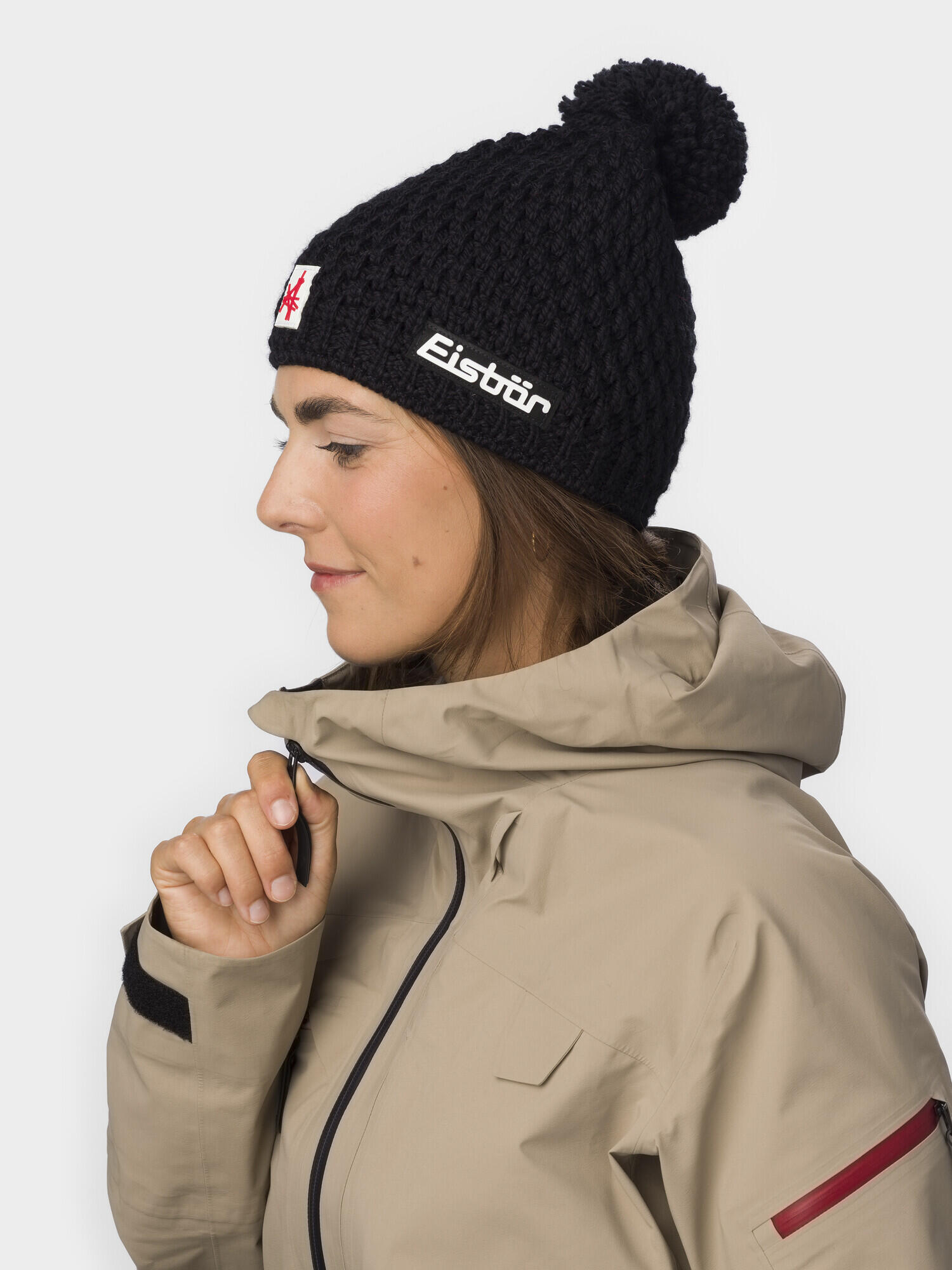 Berretto Trail Ski Austria da donna invernale in pile con pompon traspirante 4/4