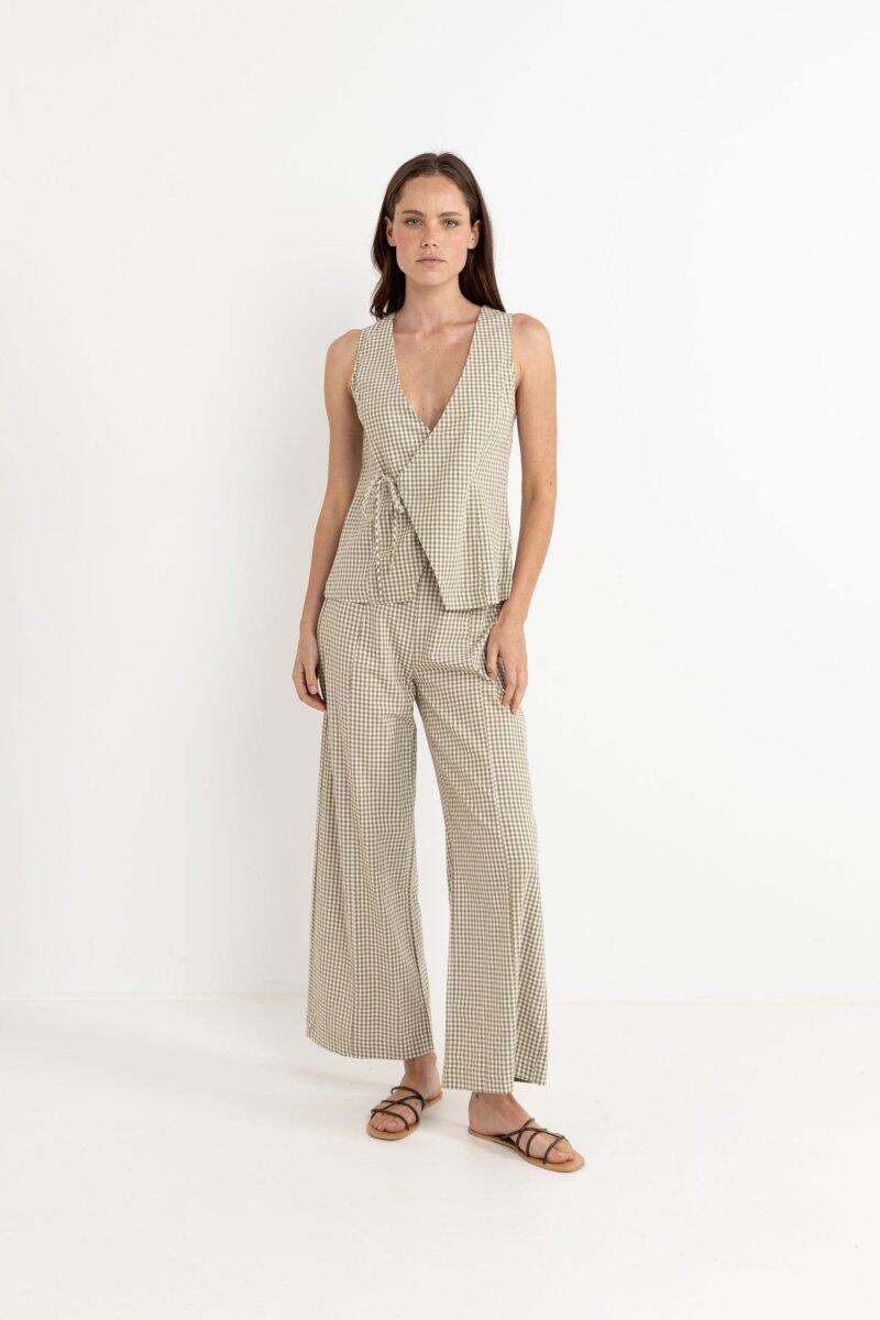 Lola Check Wide Leg - Pantalón Mujer 2/2