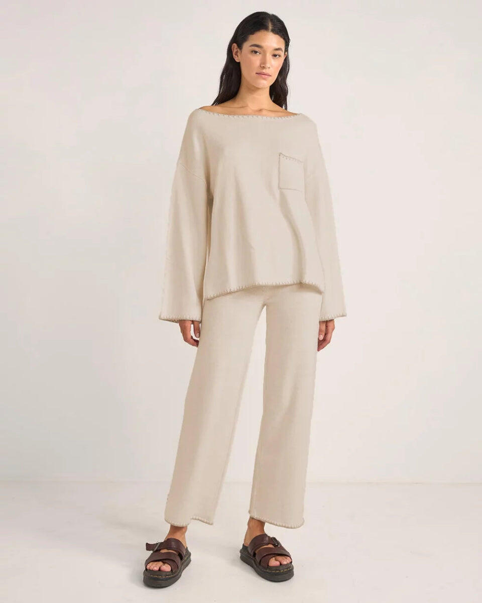 Pantaloni Donna Bondi Knit a Gamba Dritta 4/4