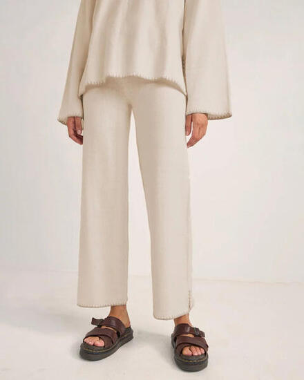Bondi Knit Straight Leg - Pantalon Femme
