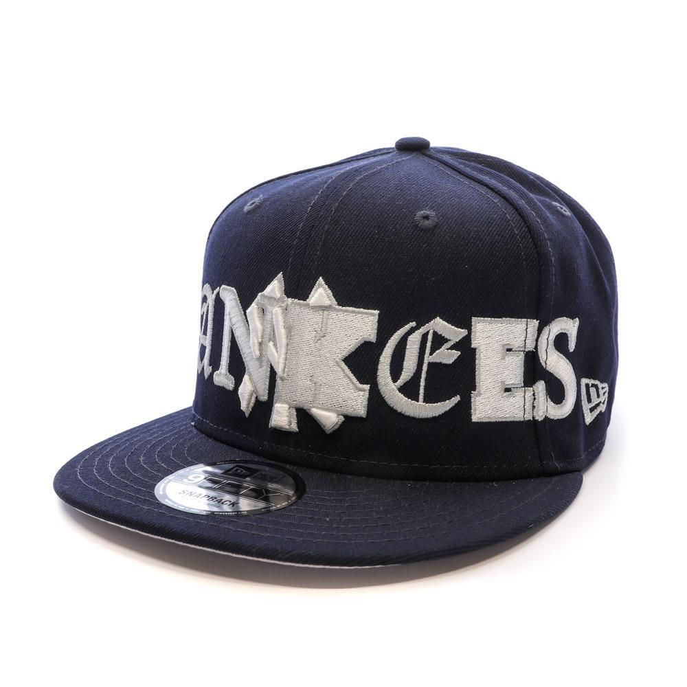 Men's New Era Typography Black Cap