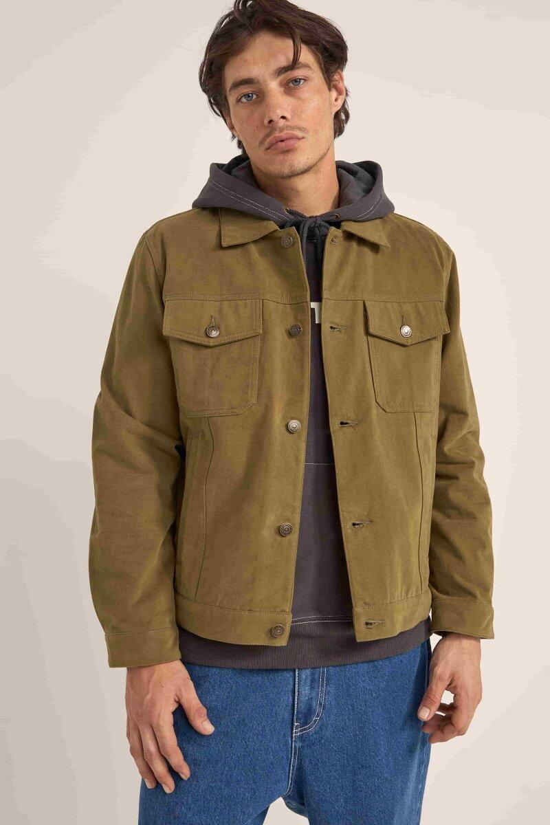 Brushed  Twill Trucker - Veste Homme 1/3