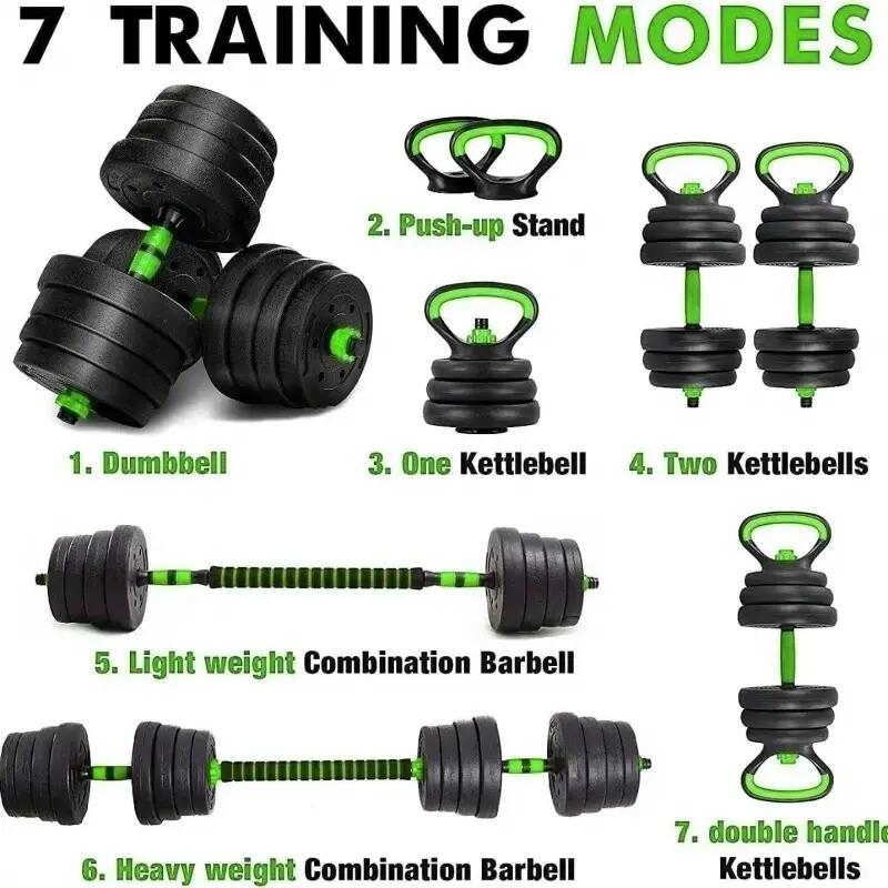Set gantere reglabile kettlebell FitTronic 7 in 1 de 20 kg GKF20 4/6