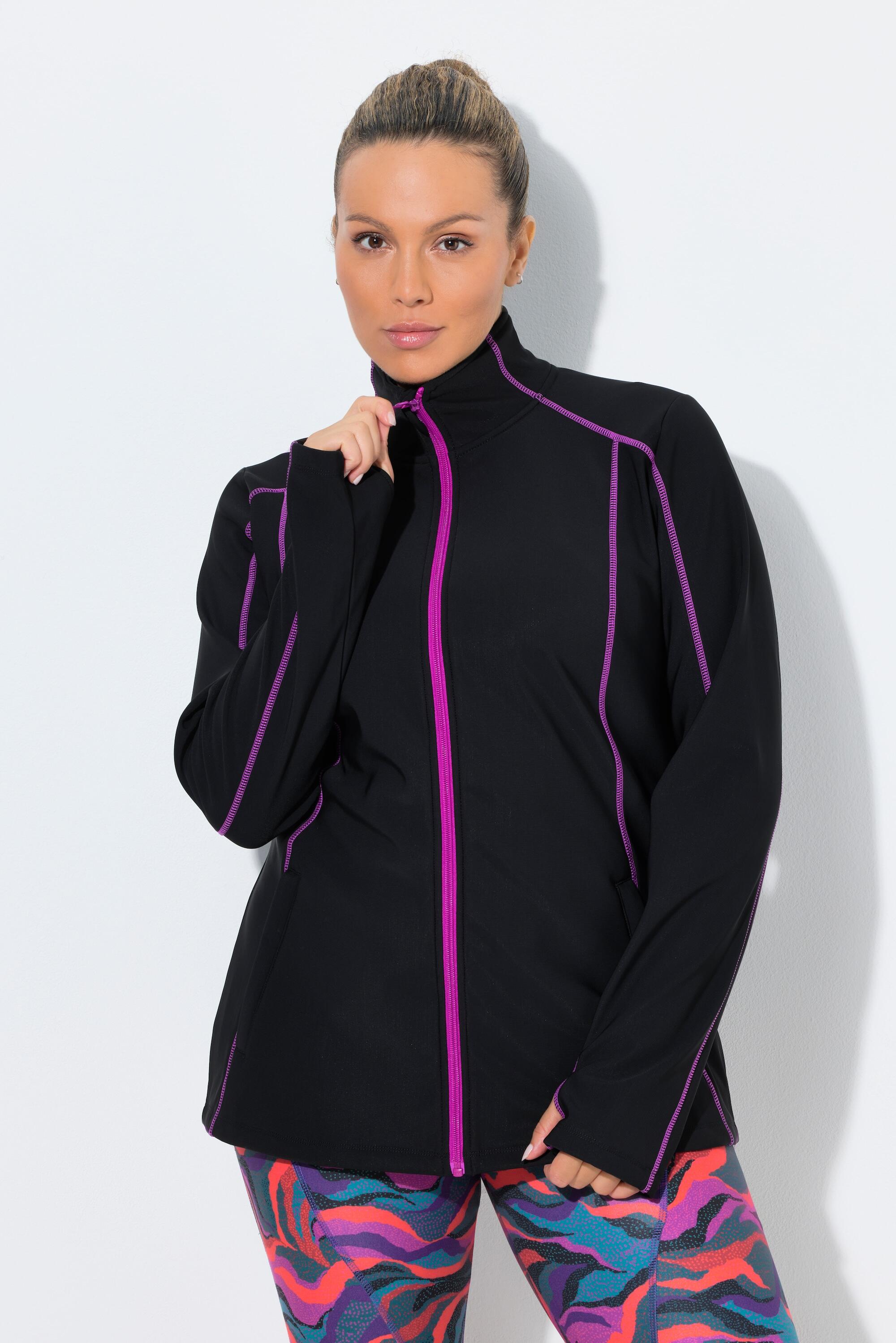 Femme Veste technique en molleton déperlant col montant 1/6