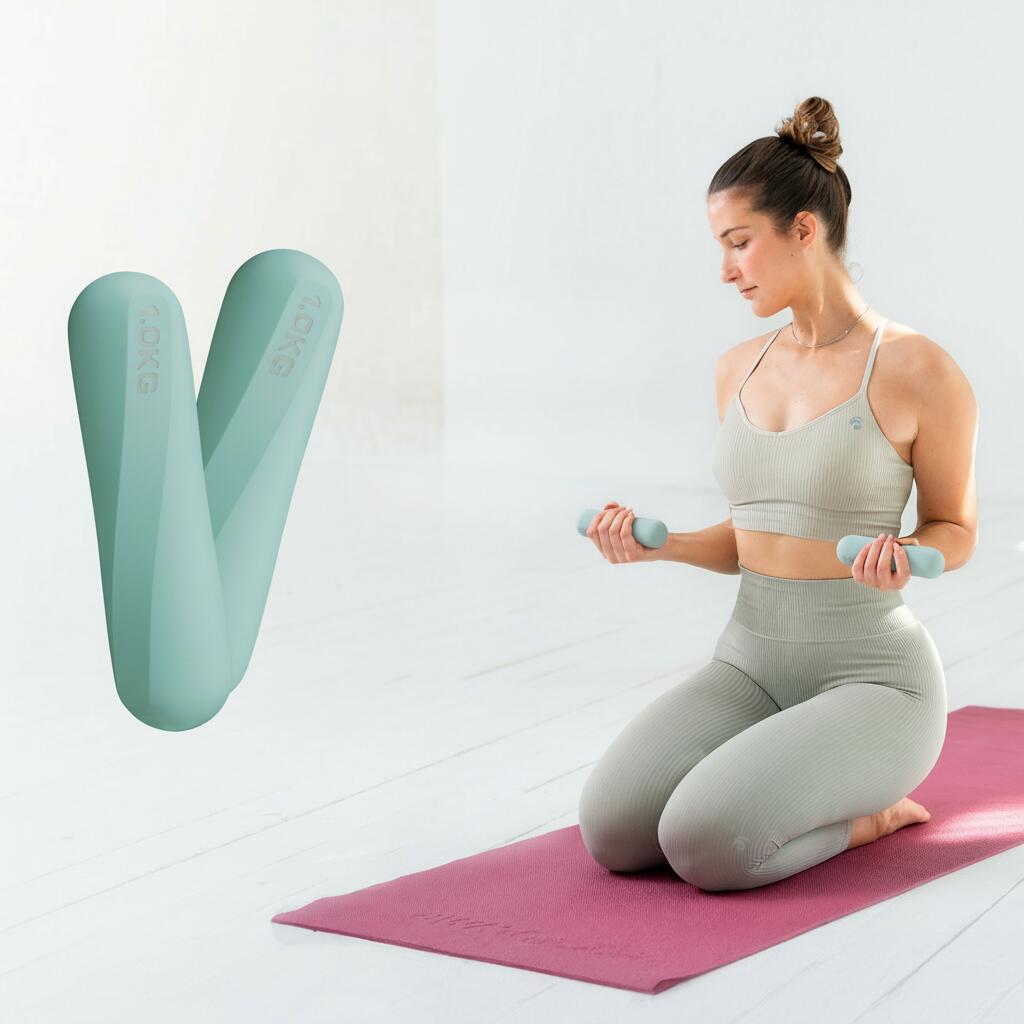 tredstone 1 Paire d'Haltères D'entraînement Physique pour Femmes Haltères de Yoga pour Enfants Filles Maison Gym