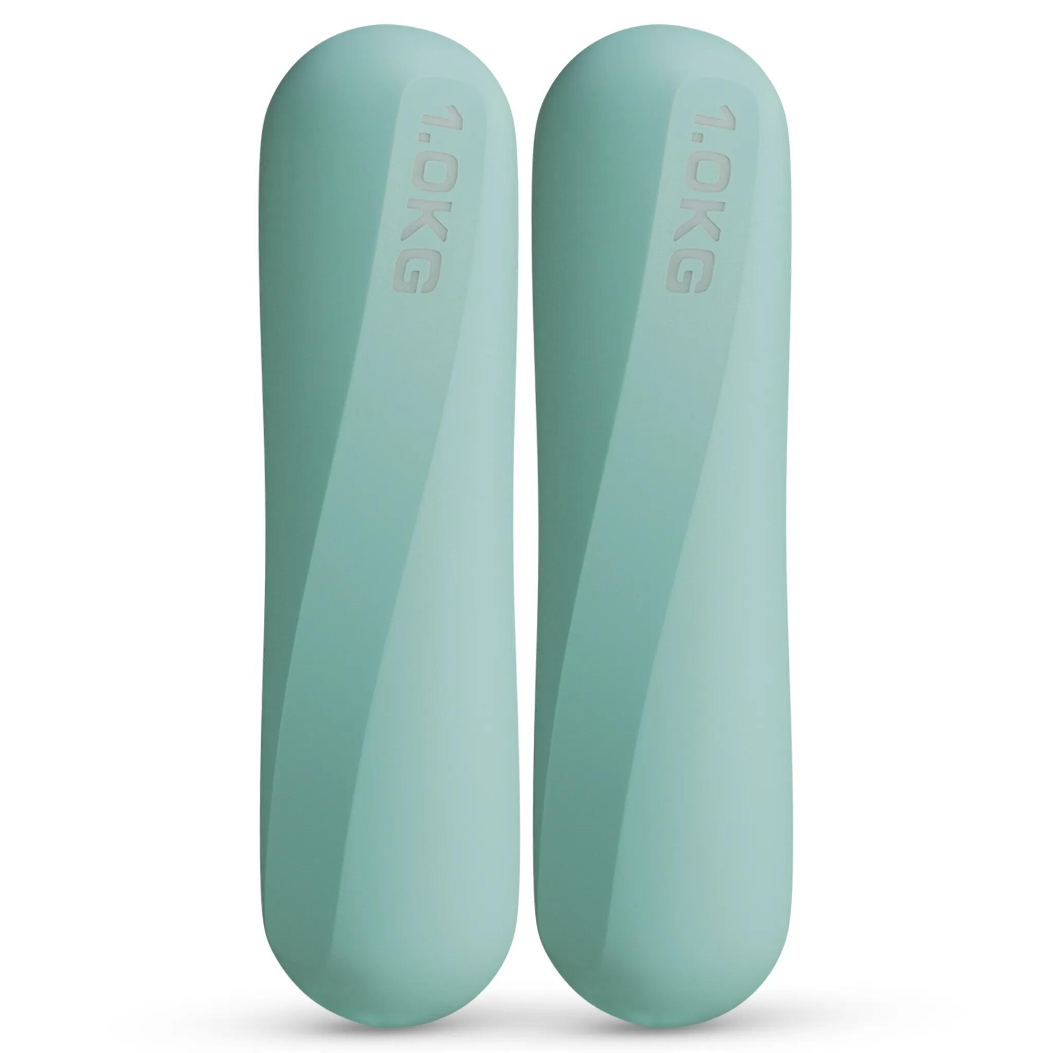 NEOLYMP Činky Pilates 1 kg ze silikonu - sada 2 ks