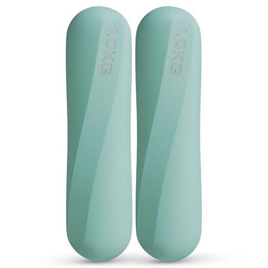Pilates Hanteln 1 kg Silikon - Kurzhanteln 2er Set für Pilates & Yoga Workout