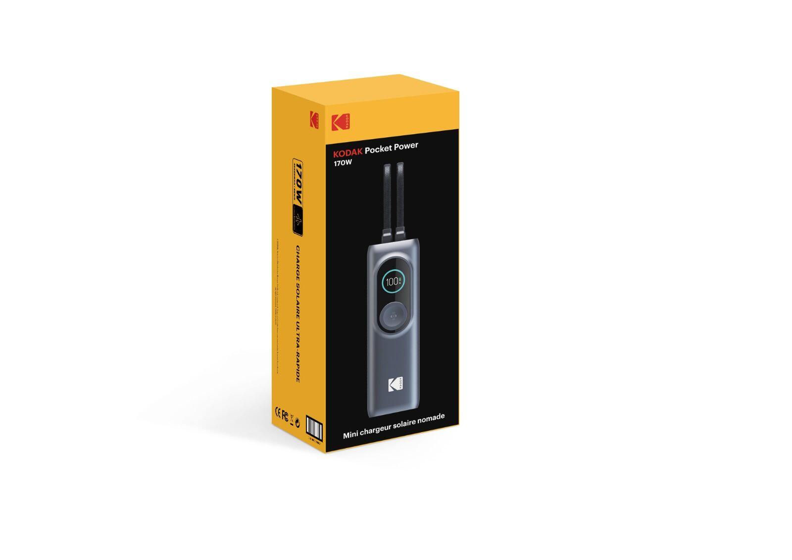 KODAK Pocket Power 170W – Batterie externe 25000mAh + charge solaire - 5 devices 5/5