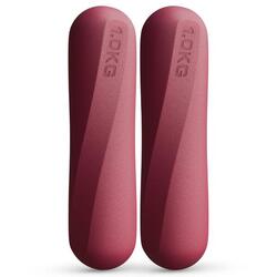 Haltères Pilates 1 kg en silicone - set de 2 pour Pilates & Yoga