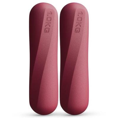 Pilates halters 1 kg silicone - 2-delige set voor pilates & yoga